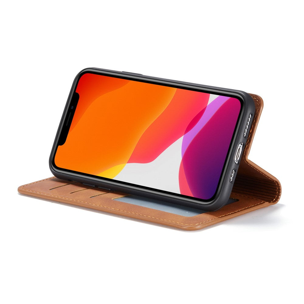 iPhone 11 Pro Max - Vintage Flip Case Wildleder Optik