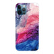 iphone 13 pro - custodia morbida in gomma siliconica rosa-blu marble