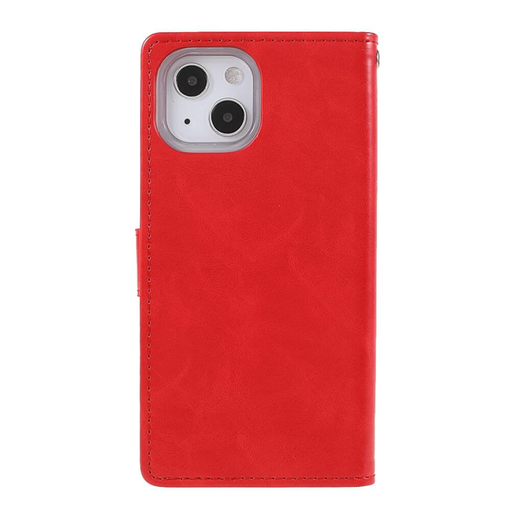 iPhone 13 mini - Blue Moon Etui Hülle rot