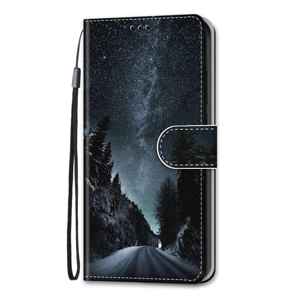 iPhone 13 Pro Max - leather case case starry sky