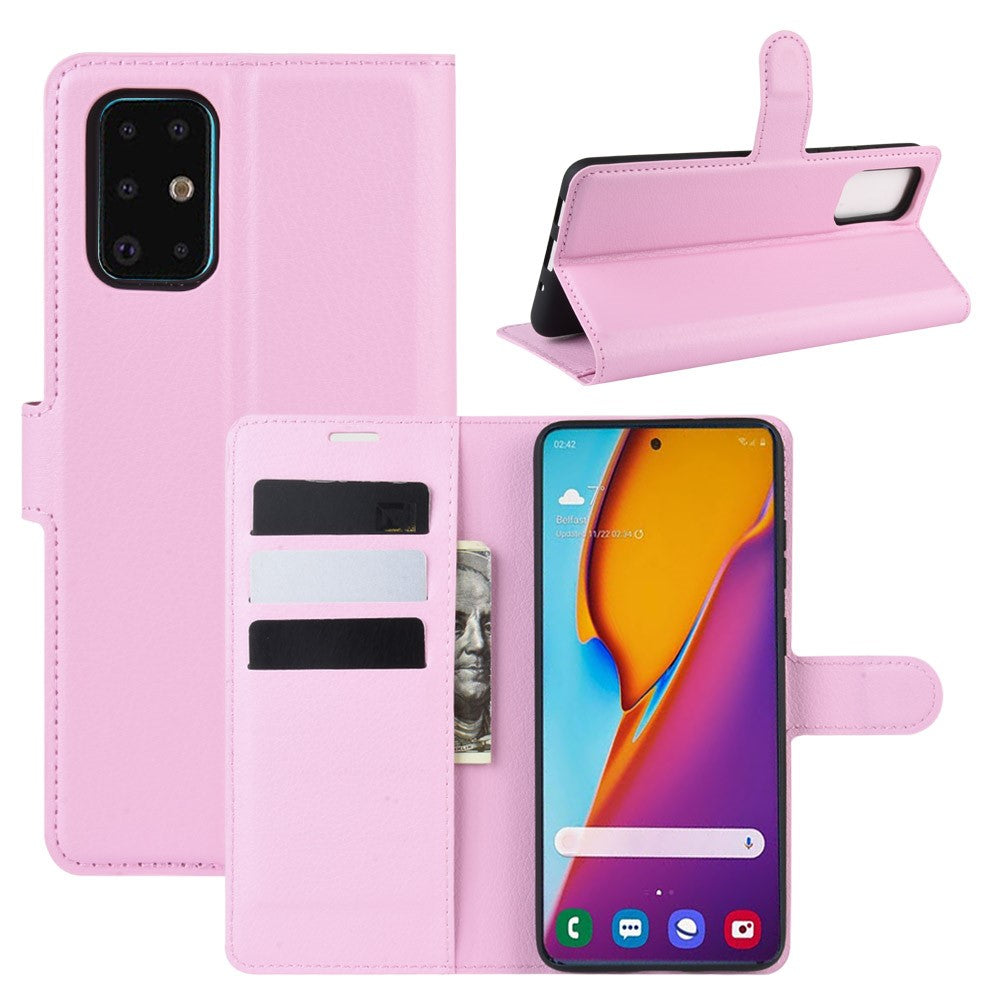 Galaxy S20+ Plus - leather case case pink