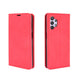 galaxy a32 5g - soyeux stand flip case coque rouge