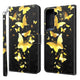 s22+- case glitter effect butterfly gold