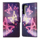 cover case butterfly purple
