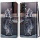 galaxy s22+ - leather cover case cat
