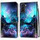 galaxy s22+ - leather cover case nebula