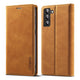 galaxy s22+ - stand flip case cover brown