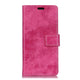sony xperia 10 plus - vintage leather case suede look pink