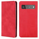 google pixel 6 pro - vintage flip case cover rosso