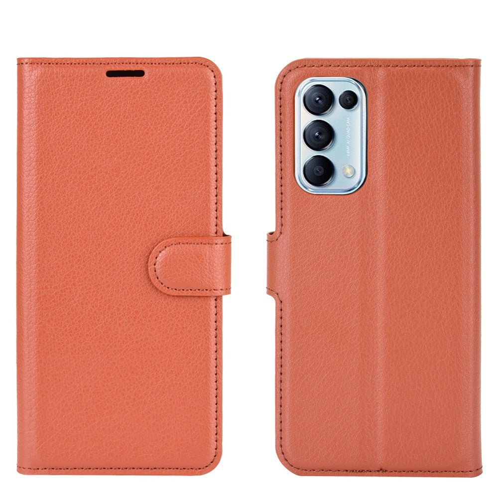 OPPO Find X3 Lite - leather case case brown