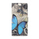 farfalla in pelle blu