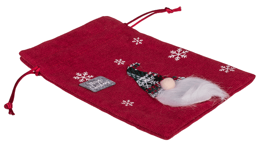 Little felt bag Secret Santa 13x20 cm, set of 2