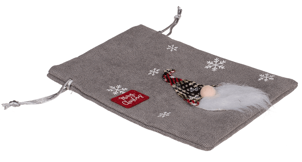 Little felt bag Secret Santa 13x20 cm, set of 2