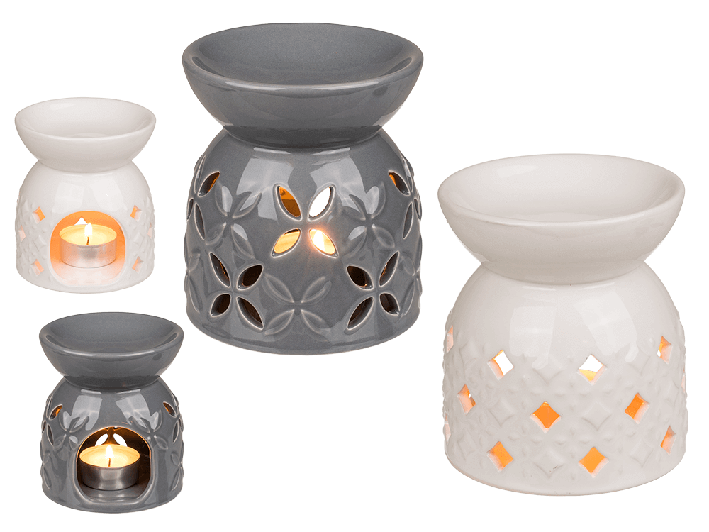 Set of 2 fragrance lamp ceramic