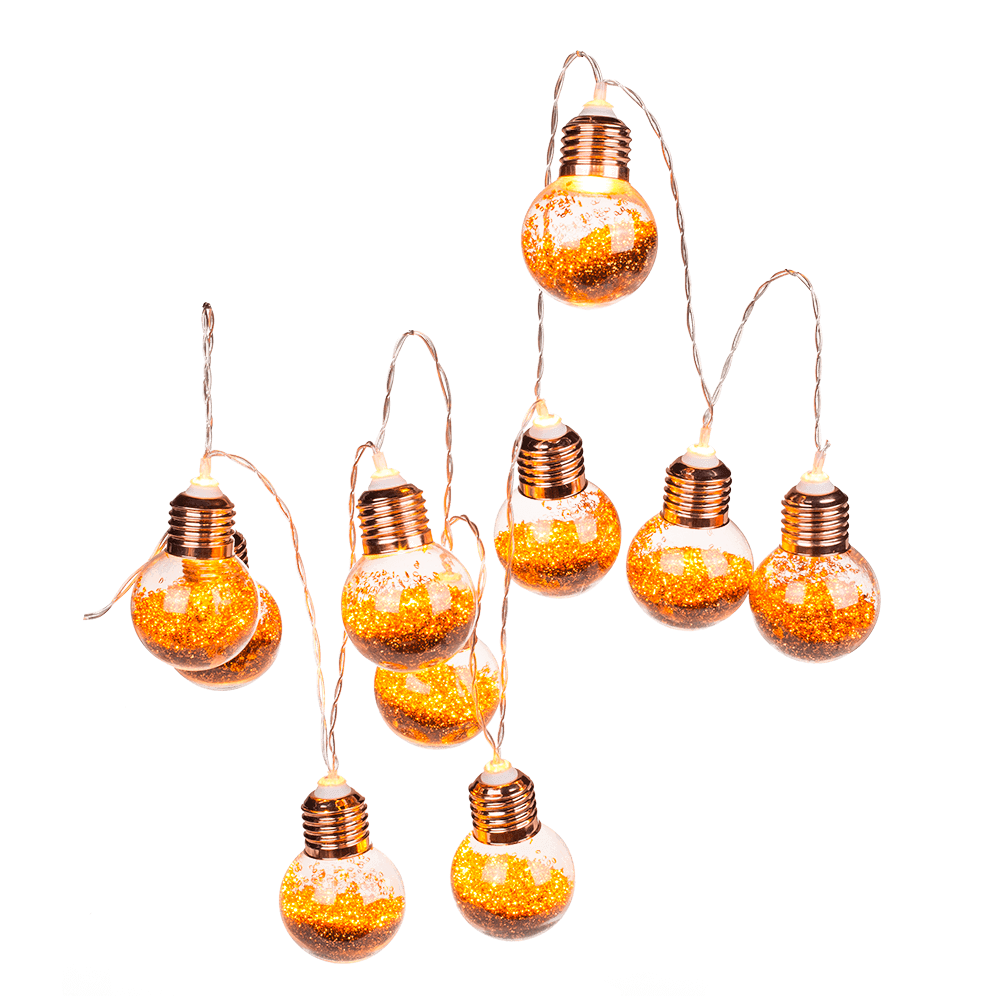 LED Guirlande lumineuse ampoules à paillettes