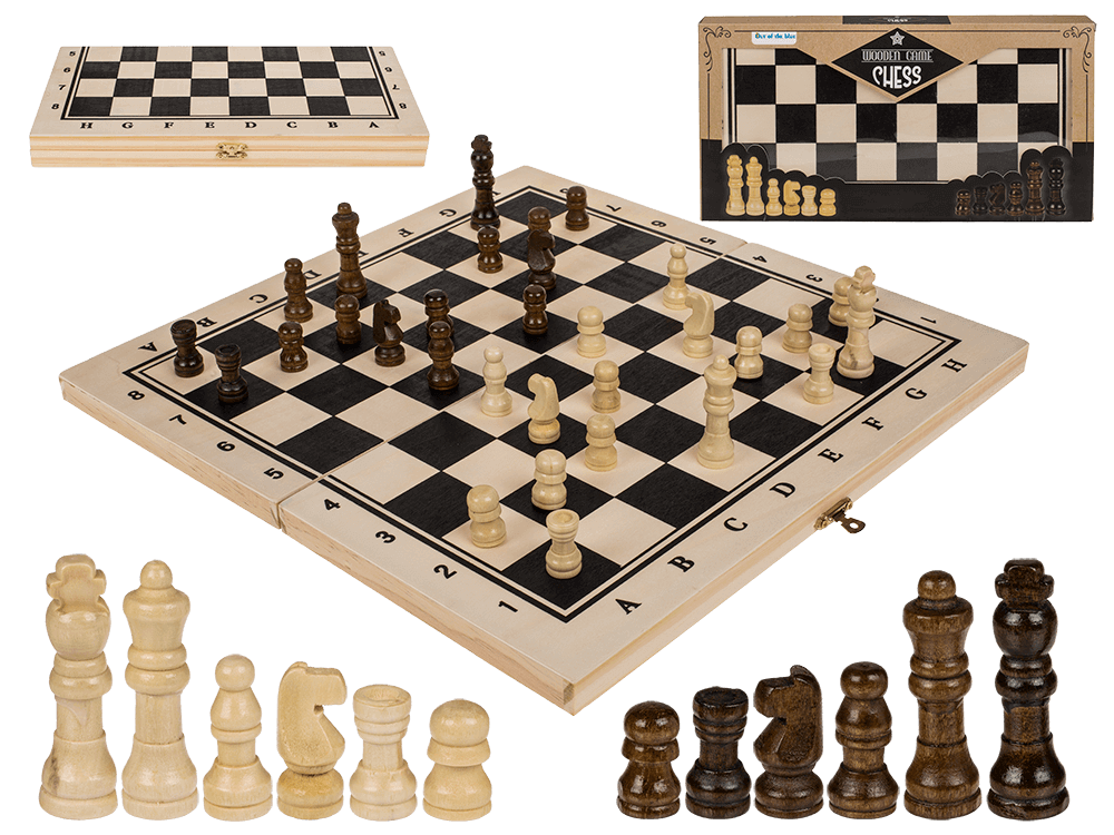 Schach Brettspiel aus Holz 34cm