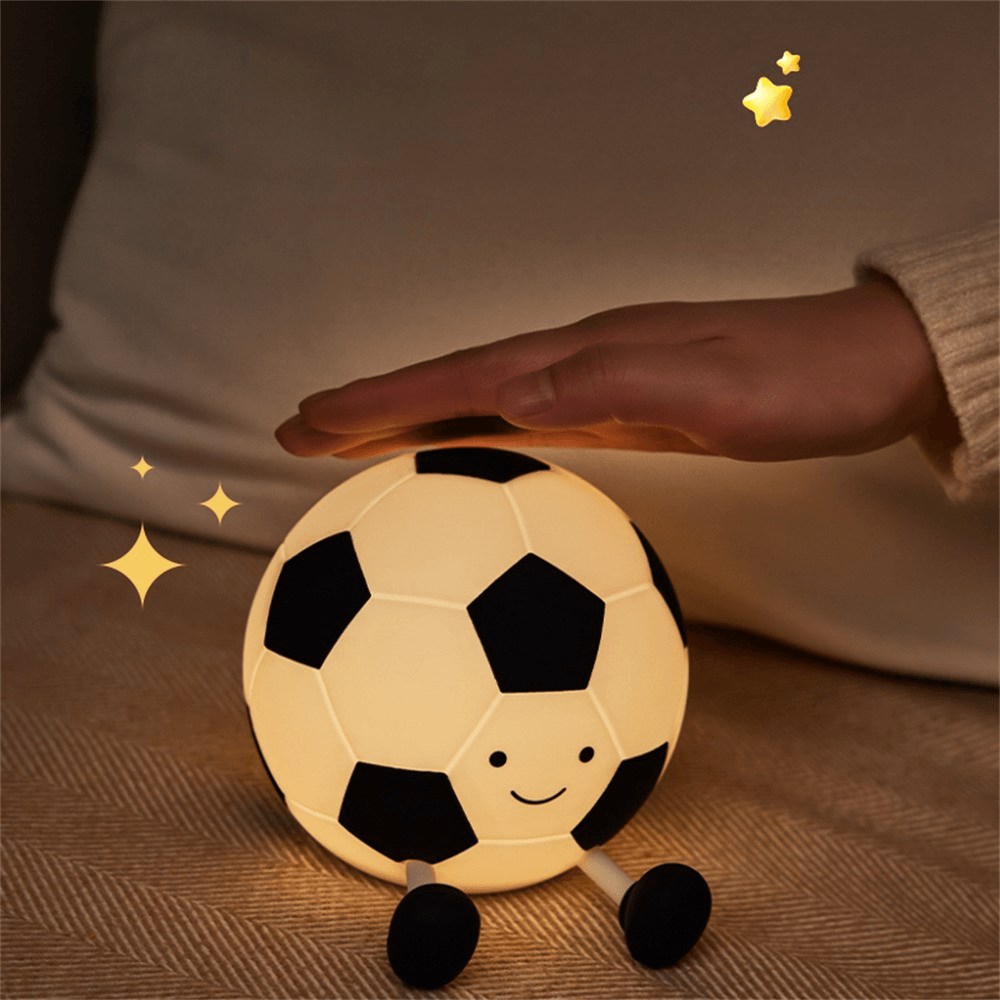 Fussball LED Nachtlicht aus Silikon
