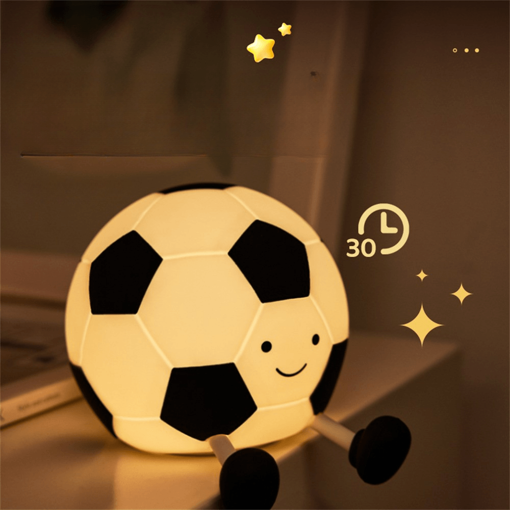 Fussball LED Nachtlicht aus Silikon