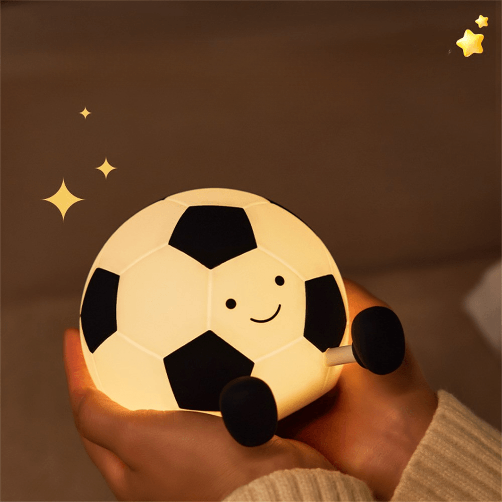 Fussball LED Nachtlicht aus Silikon