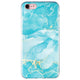 soft rubber case cyan marble