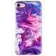 silicone rubber case purple marble