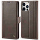 iphone 14 pro max - copertura stand flip case marrone