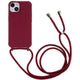 iphone 14 / 13 - case with neck strap red