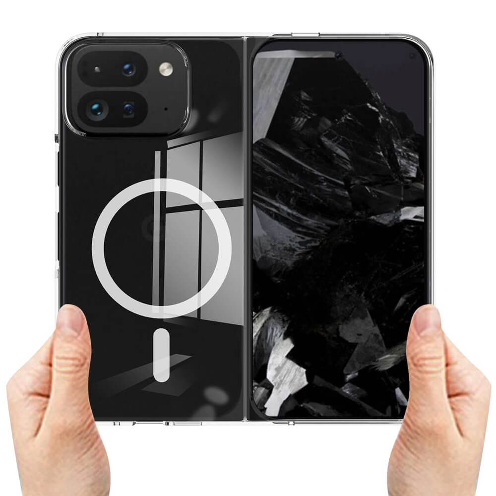 Google Pixel 9 Pro Fold  - Custodia protettiva in acrilico con magnete