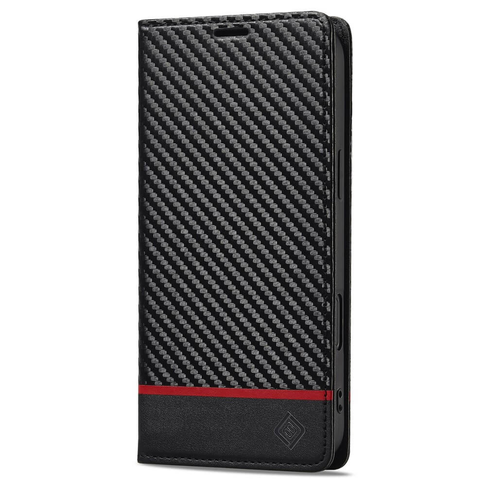 iPhone 16 Plus - LC.IMEEKE Coque Carbon Fiber