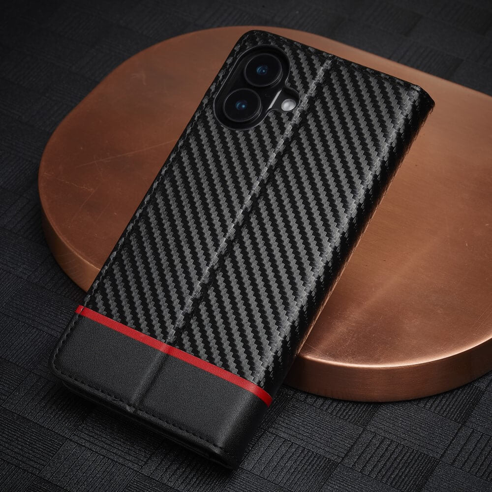 iPhone 16 Plus - LC.IMEEKE Case Carbon Fiber