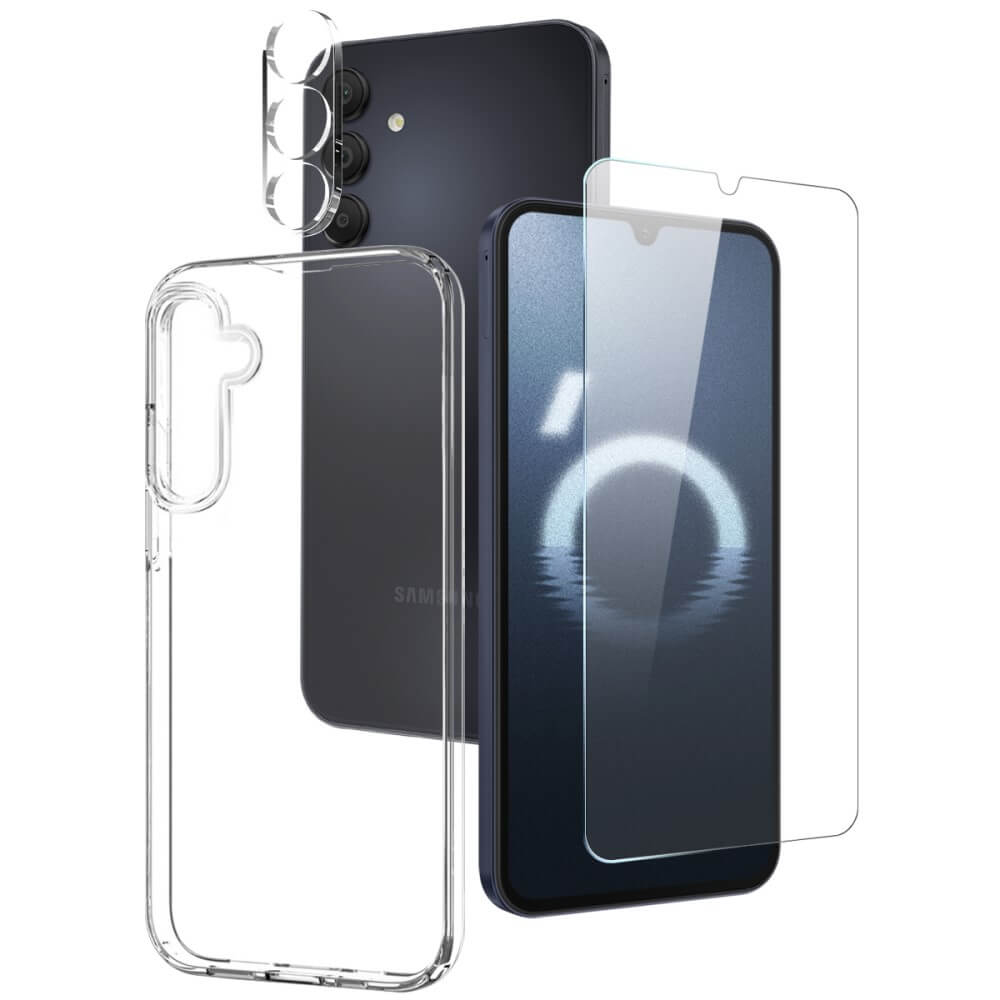 Galaxy A16 - NORTHJO Set TPU Case and Tempered Glass