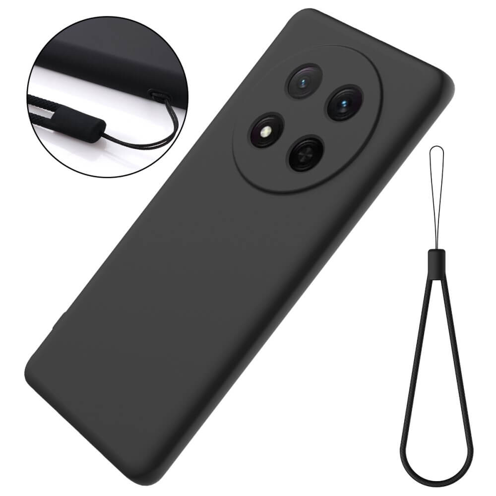 HONOR Magic7 Lite - Silikon Gummi Hülle mit Riemen
