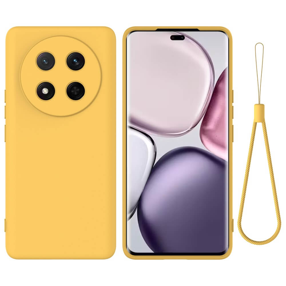 HONOR Magic7 Lite - Silikon Gummi Hülle mit Riemen
