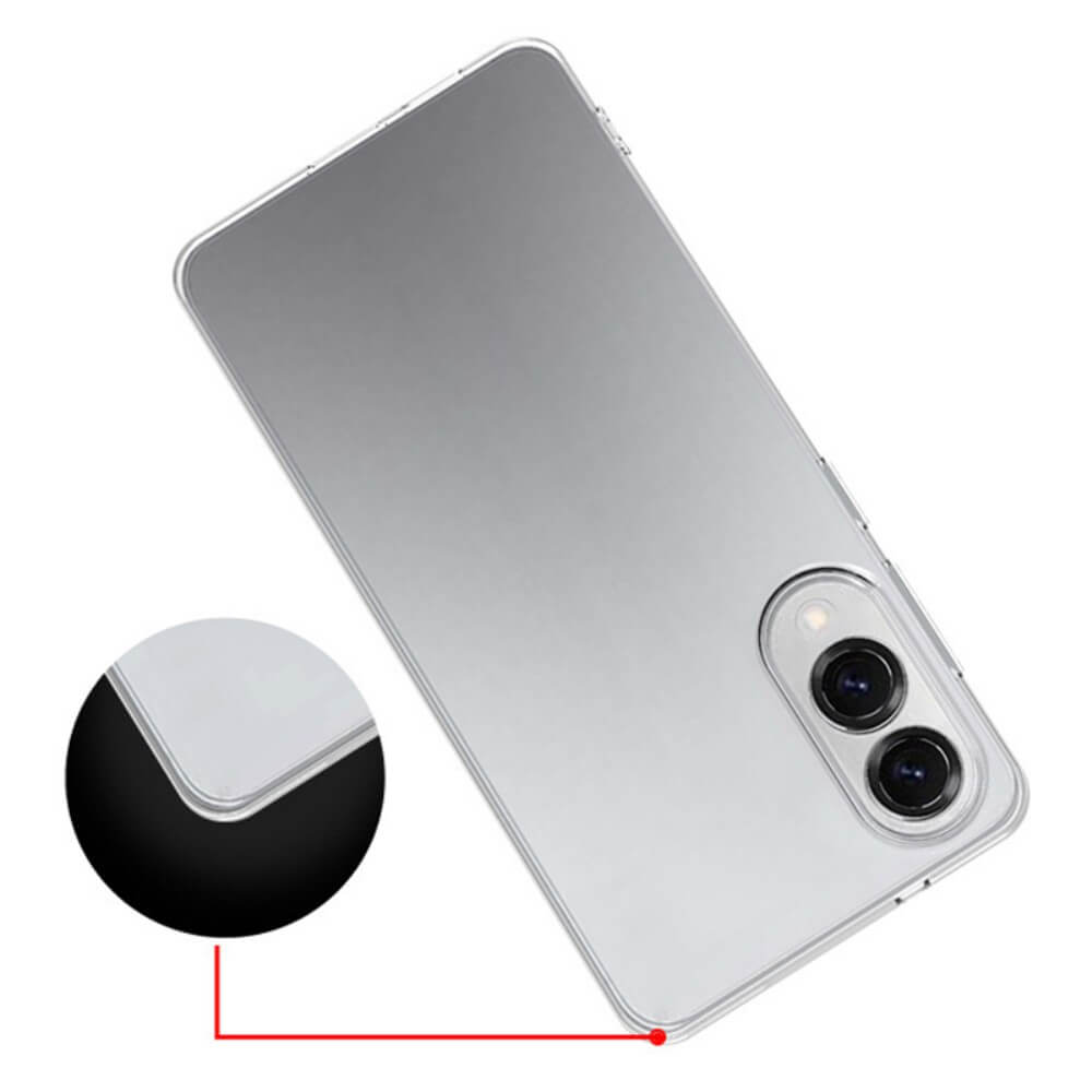 Galaxy S25 Edge- Silicone Rubber Case transparent