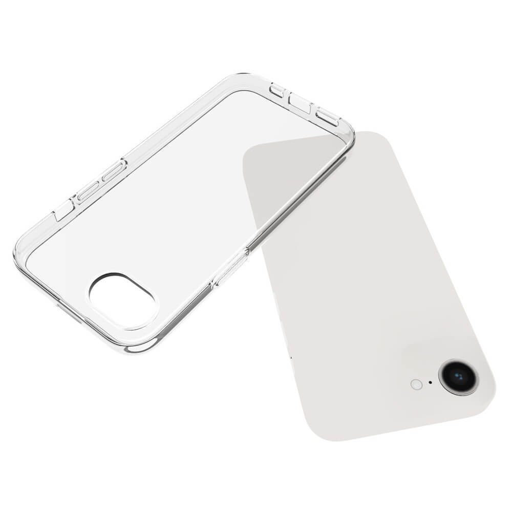 iPhone 17e / 16e - Coque en caoutchouc silicone transparente