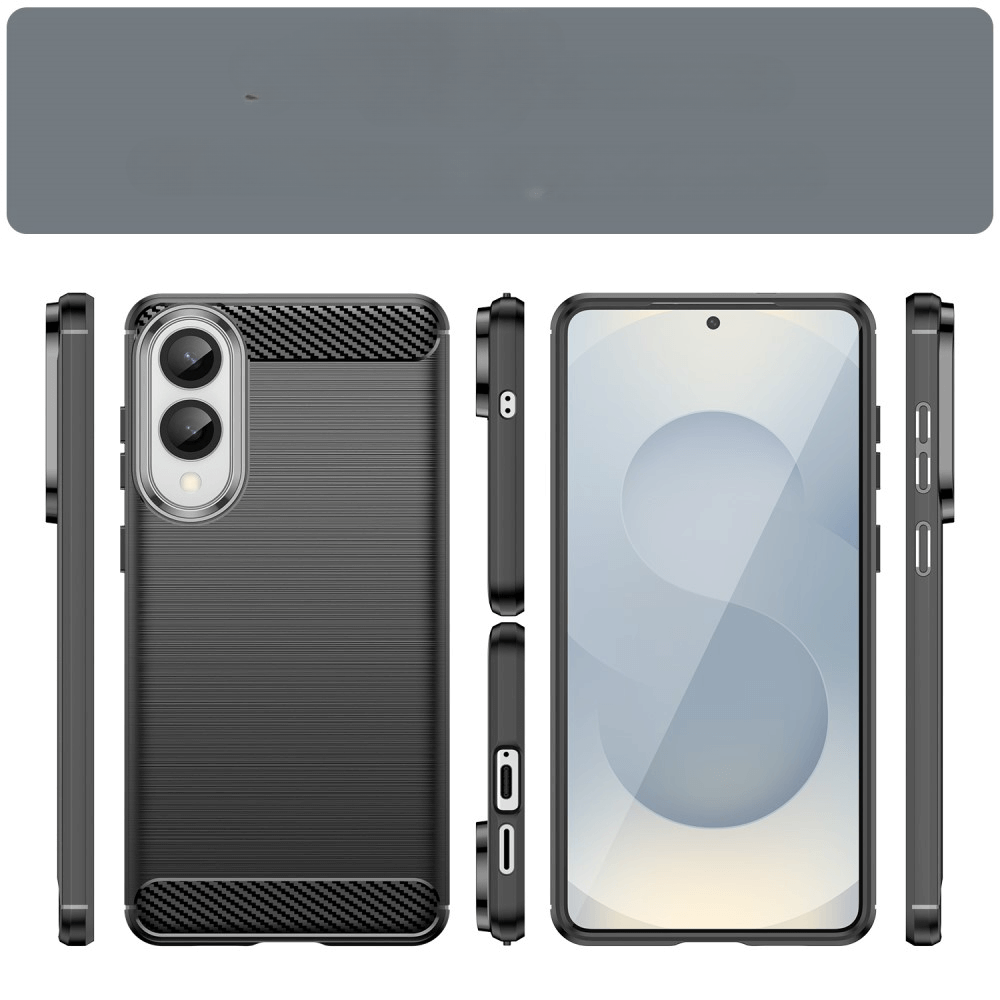 Galaxy S25 Edge - Metall Carbon Look Hülle
