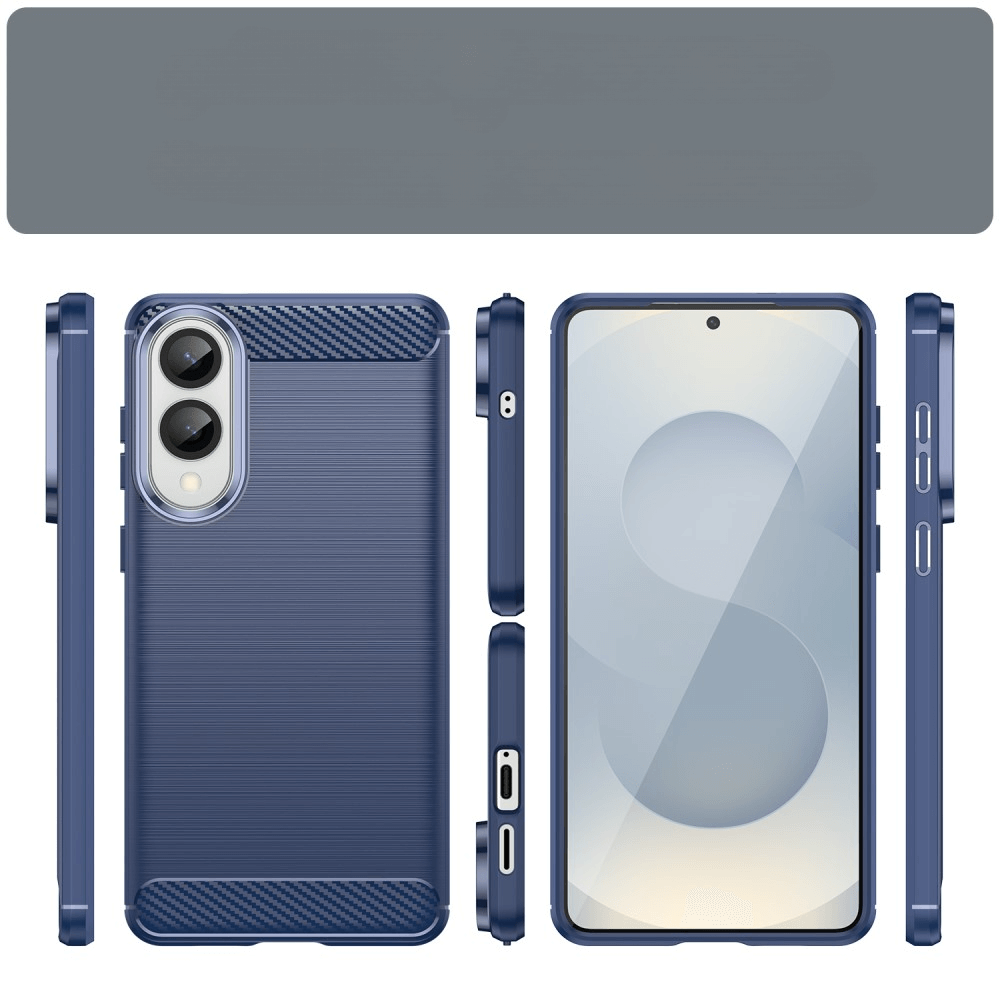 Galaxy S25 Edge - Metall Carbon Look Hülle