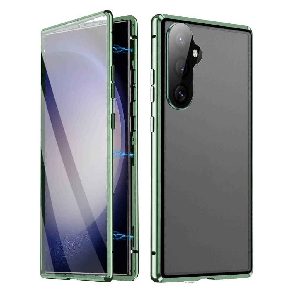 Galaxy S25  - Magnetische 360° Premium Schutzhülle mit Panzerglas