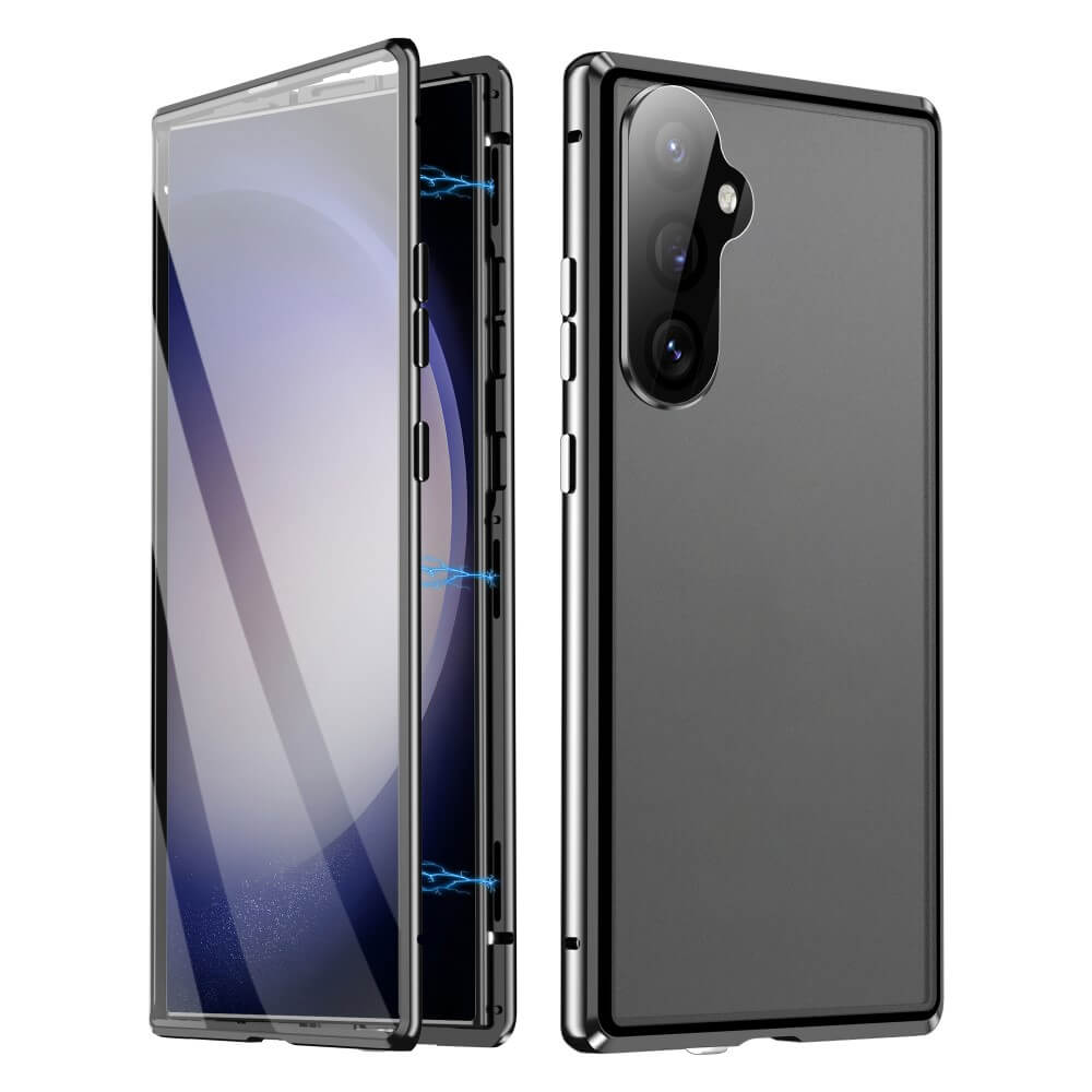 Galaxy S25+ Plus - Magnetische 360° Premium Schutzhülle mit Panzerglas
