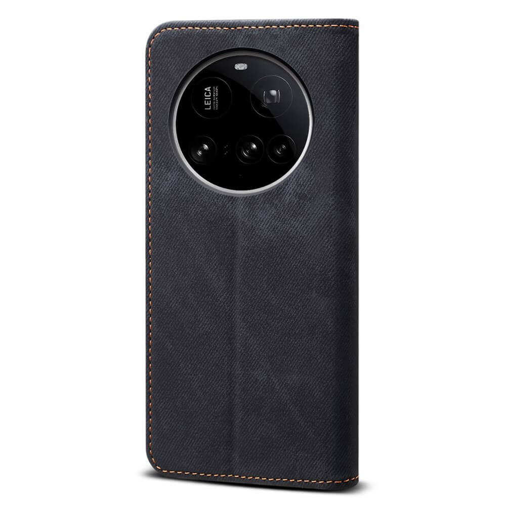 Xiaomi 15 Ultra - Flip Case in Jeans Stoff Optik