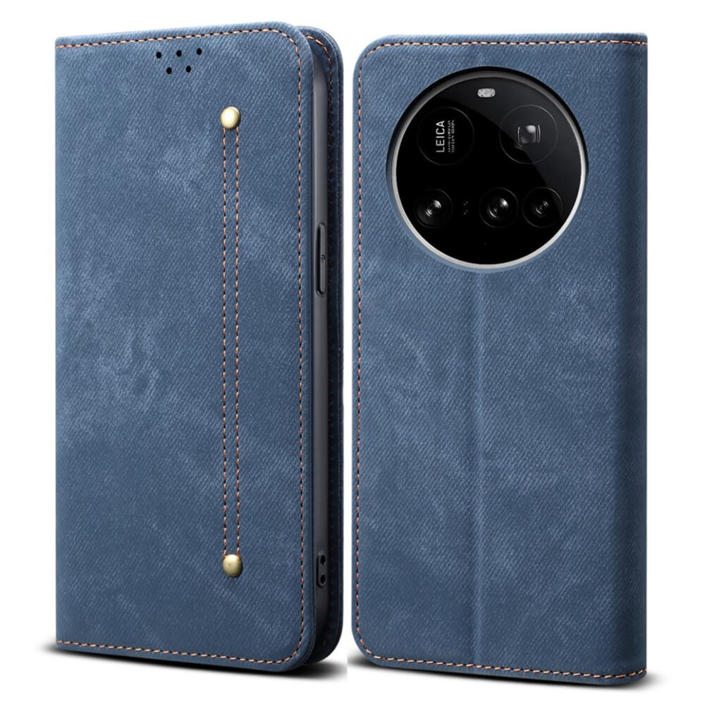 Xiaomi 15 Ultra - Flip Case in Jeans Stoff Optik