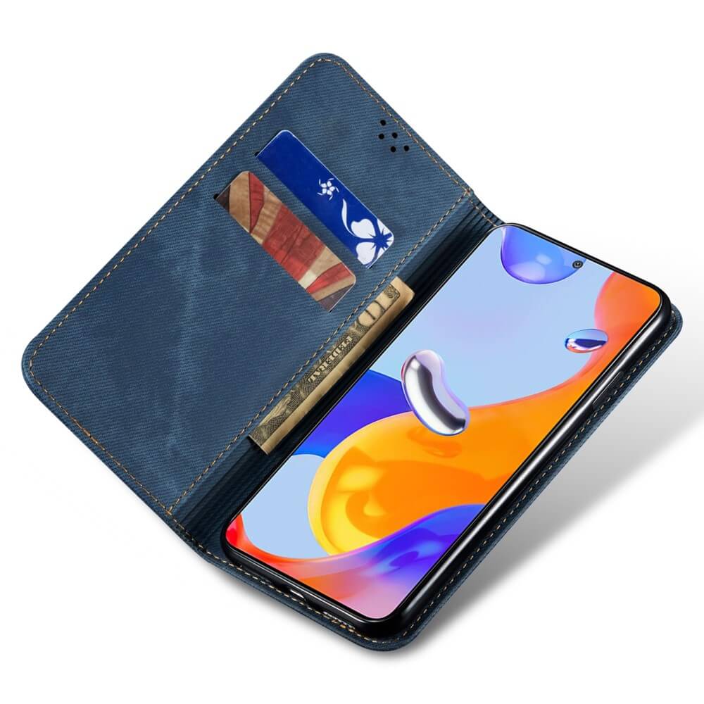 Xiaomi 15 Ultra - Flip Case in Jeans Stoff Optik