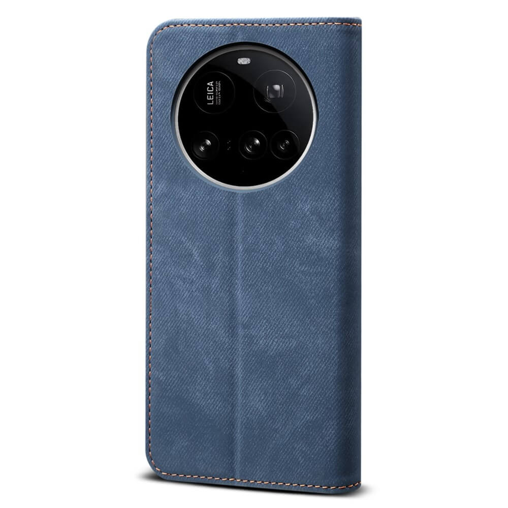 Xiaomi 15 Ultra - Flip Case in Jeans Stoff Optik