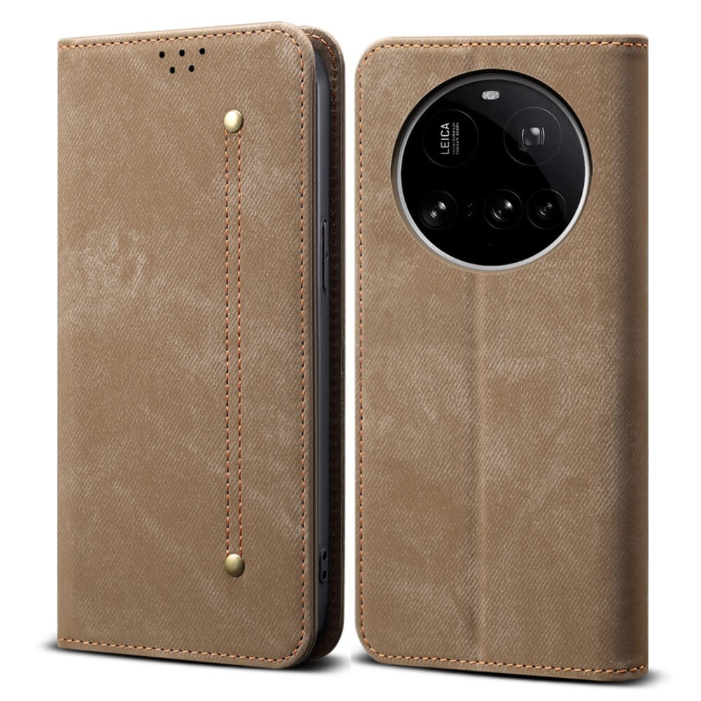 Xiaomi 15 Ultra - Flip Case in Jeans Stoff Optik