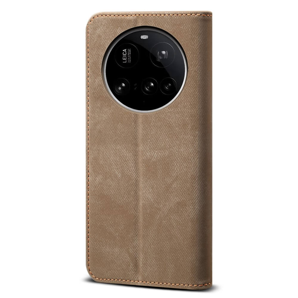 Xiaomi 15 Ultra - Flip Case in Jeans Stoff Optik