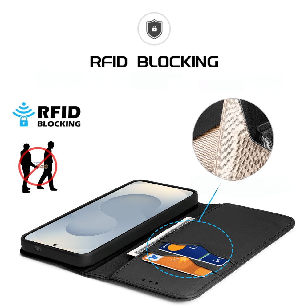 Galaxy S25 Edge - DUX DUCIS HIVO Etui Tasche mit RFID-Schutz