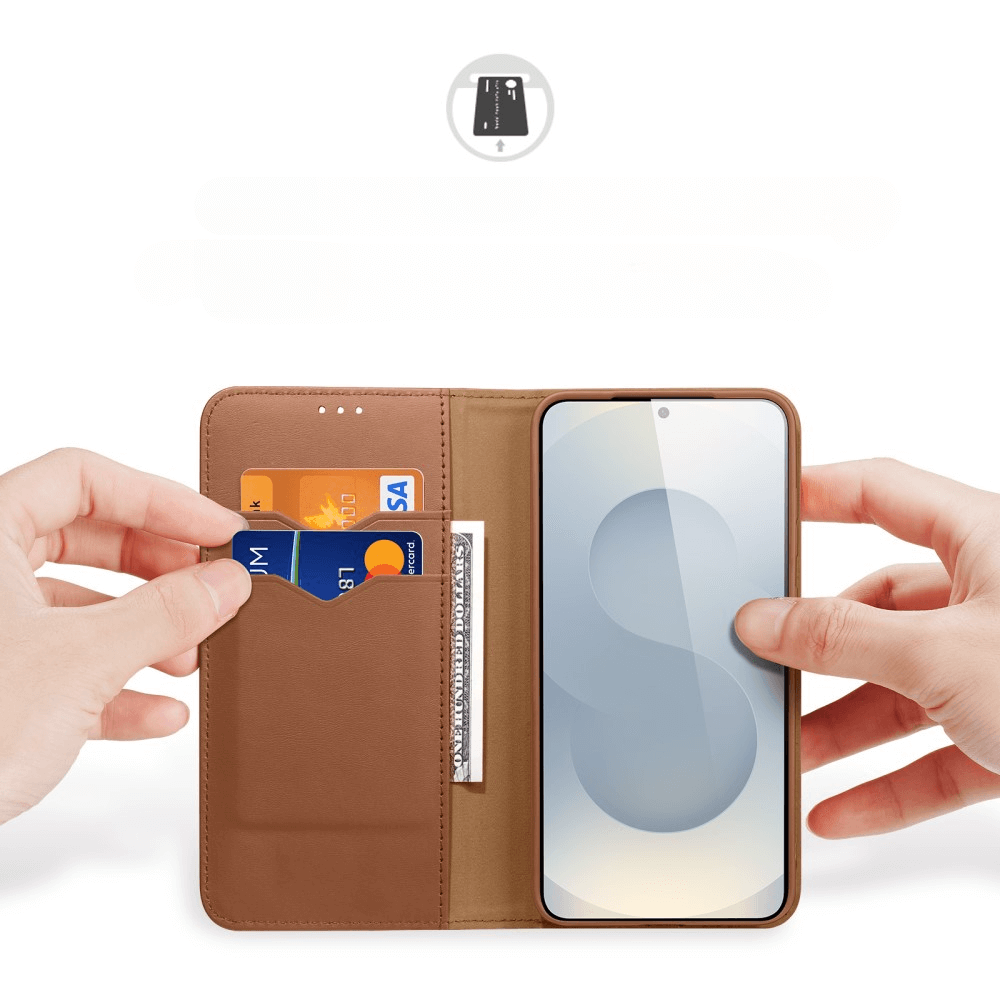 Galaxy S25 Edge - DUX DUCIS HIVO Etui Tasche mit RFID-Schutz