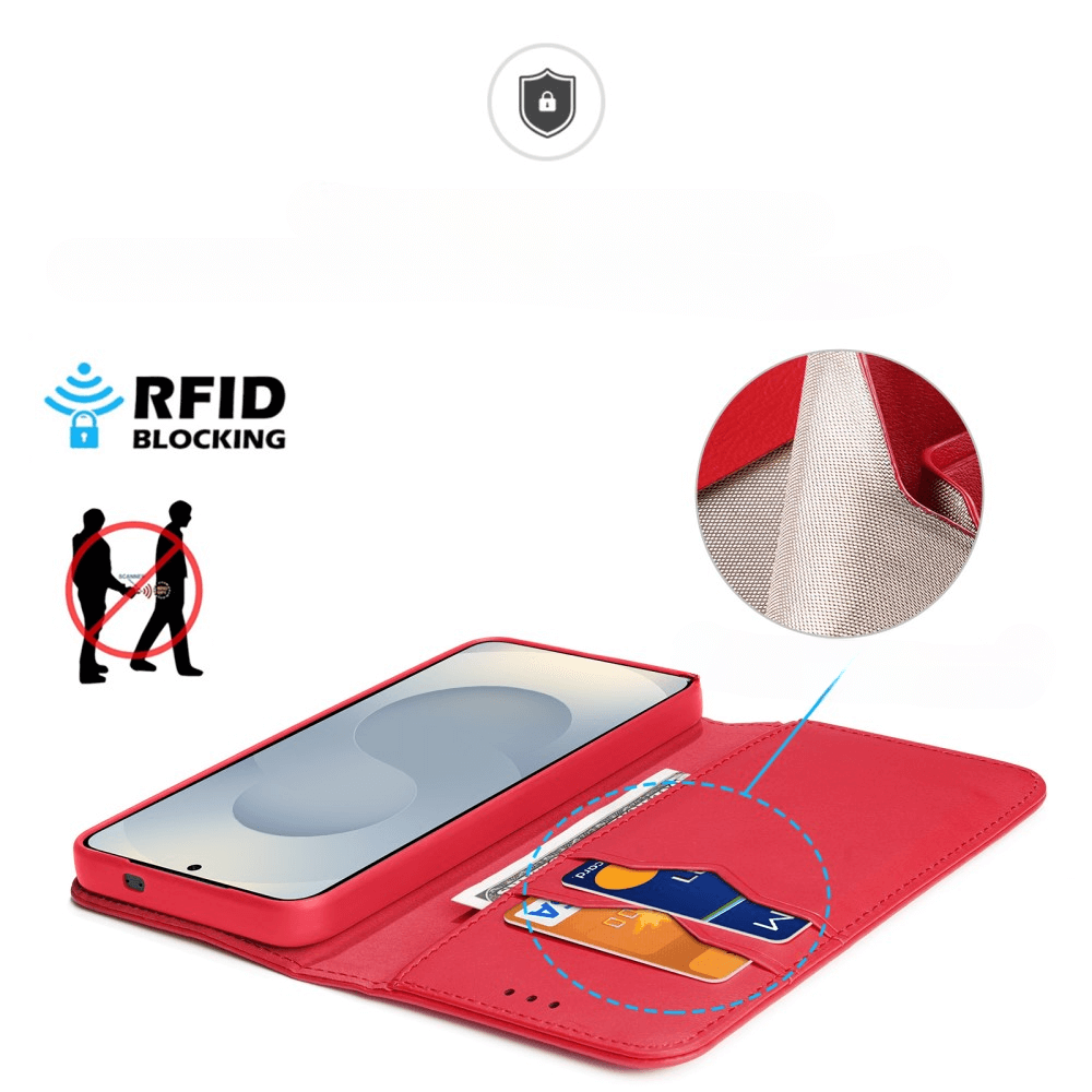 Galaxy S25 Edge - DUX DUCIS HIVO Etui Tasche mit RFID-Schutz