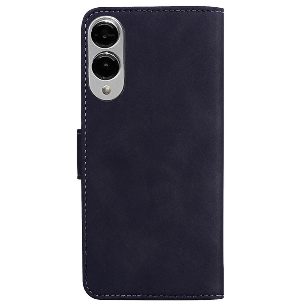 Galaxy S25 Edge - Solide Leder Etui Hülle