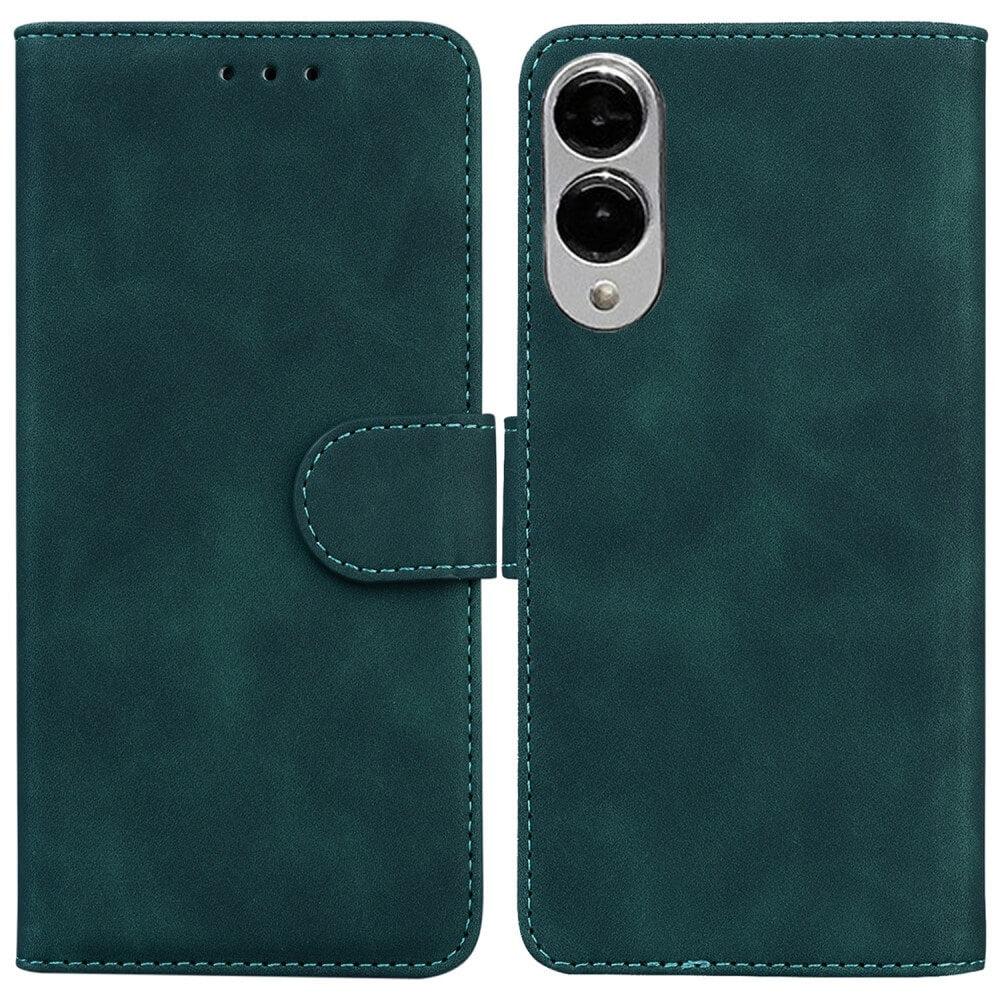 Galaxy S25 Edge - Solide Leder Etui Hülle